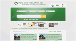 Desktop Screenshot of domy.nehnutelnosti-spisskanovaves.eu